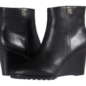 New Shaley Calfskin Wedge Bootie 7.5us